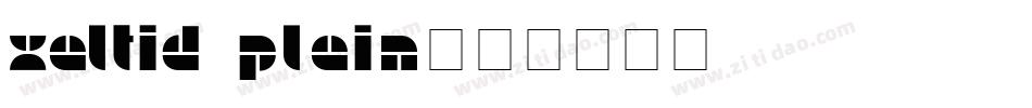 Xaltid Plain字体转换